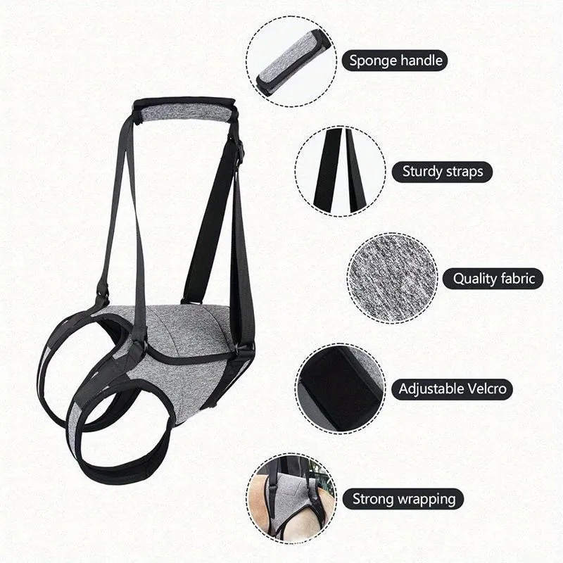 Dog Rear Leg Support Harness – Hind Leg Lift Sling for Elderly, Disabled, or Injured Dogs, Stair & Walking Assistance